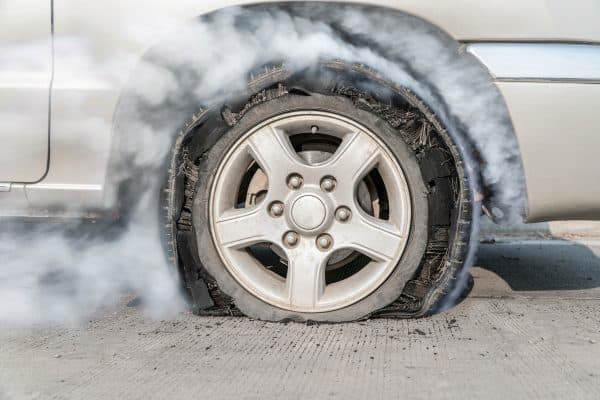 Uneven tire wear can cause a blown tire.  During annual vehicle maintenance, you need to watch them
